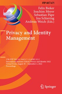 Front cover_Privacy and Identity Management