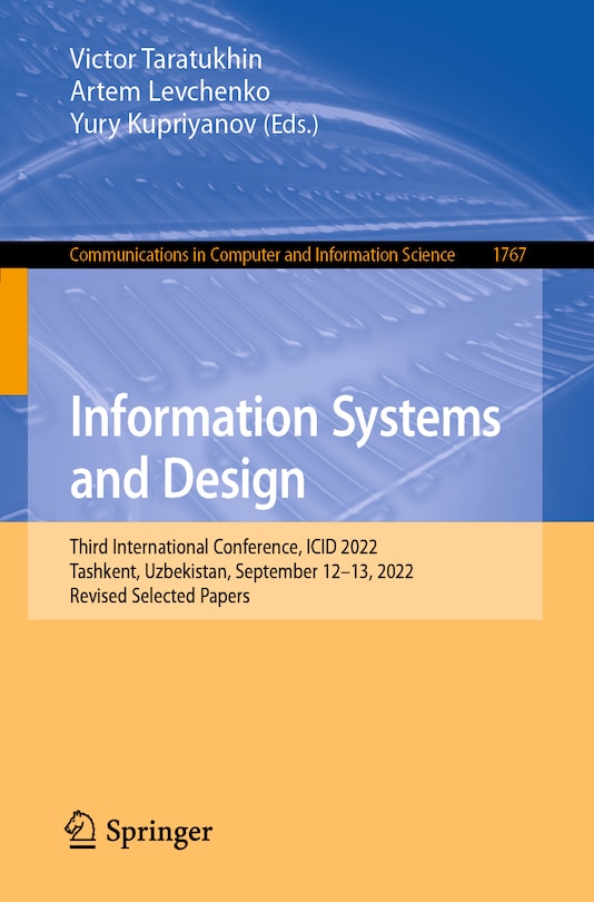 Front cover_Information Systems and Design