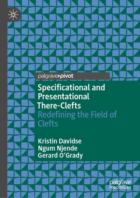 Couverture_Specificational and Presentational there-clefts
