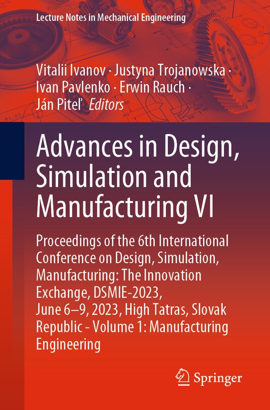Front cover_Advances in Design, Simulation and Manufacturing VI
