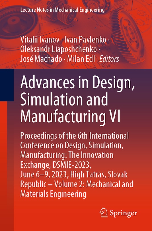 Couverture_Advances in Design, Simulation and Manufacturing VI