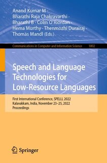 Couverture_Speech and Language Technologies for Low-Resource Languages
