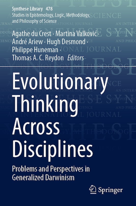 Front cover_Evolutionary Thinking Across Disciplines
