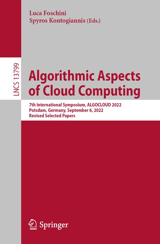 Couverture_Algorithmic Aspects of Cloud Computing