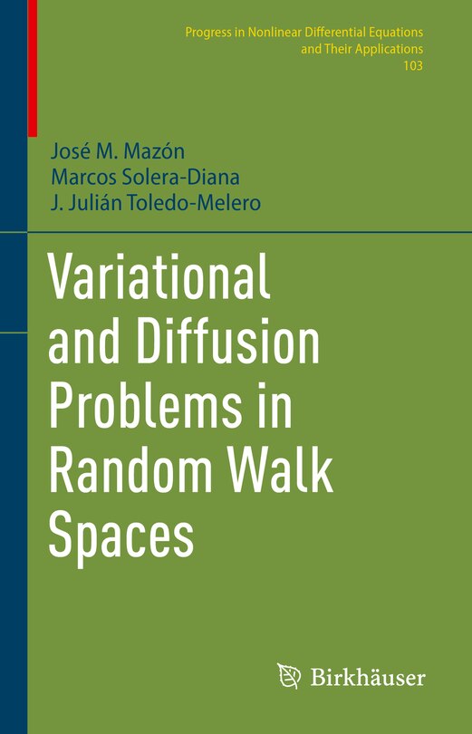 Front cover_Variational and Diffusion Problems in Random Walk Spaces