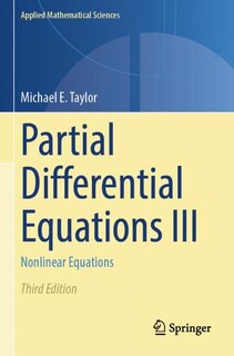 Couverture_Partial Differential Equations III