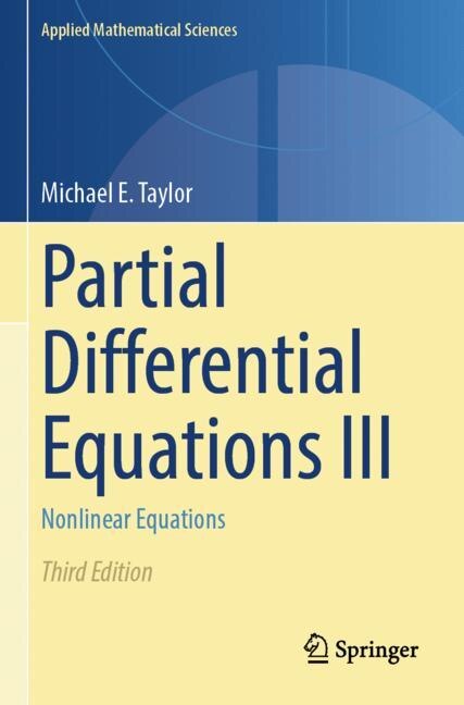 Couverture_Partial Differential Equations III