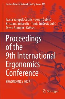 Couverture_Proceedings of the 9th International Ergonomics Conference