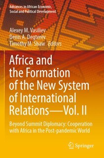 Couverture_Africa and the Formation of the New System of International Relations-Vol. II