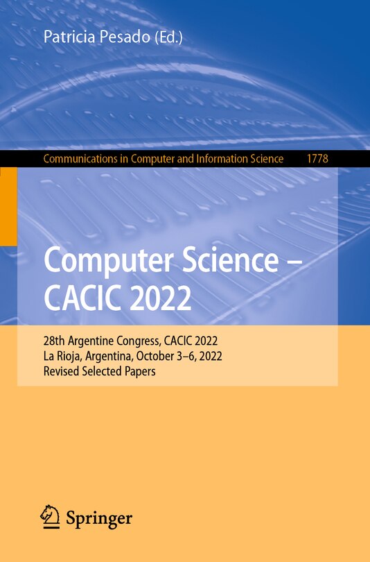 Front cover_Computer Science - CACIC 2022