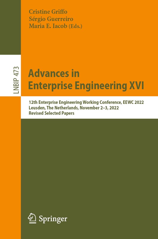 Front cover_Advances in Enterprise Engineering XVI