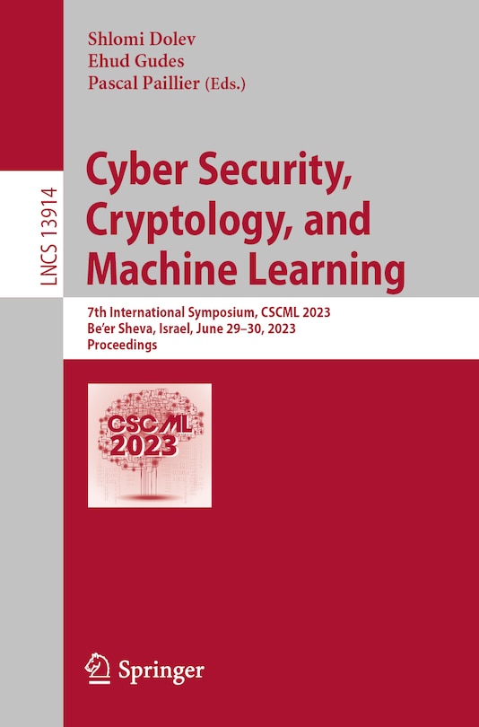 Couverture_Cyber Security, Cryptology, and Machine Learning