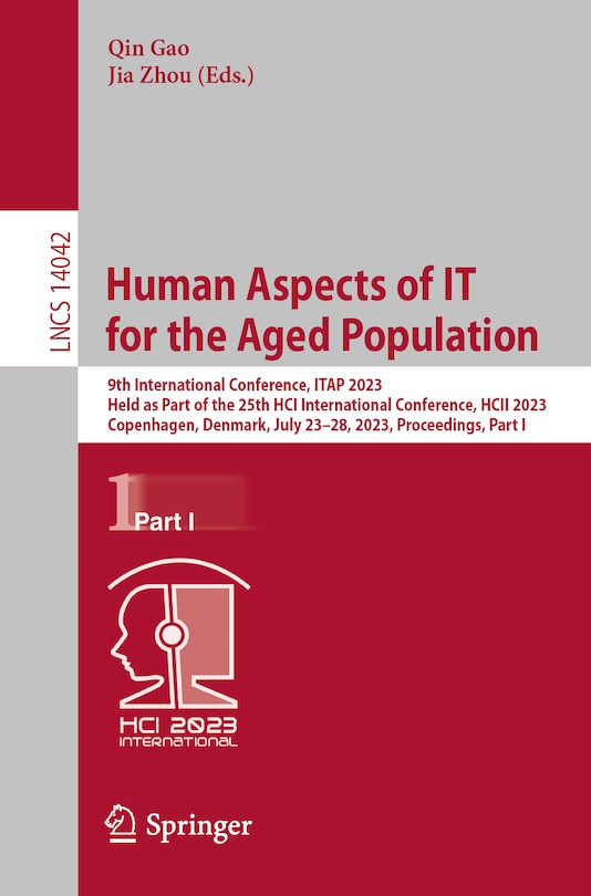 Front cover_Human Aspects of IT for the Aged Population