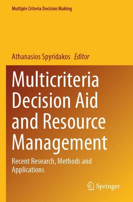 Couverture_Multicriteria Decision Aid and Resource Management