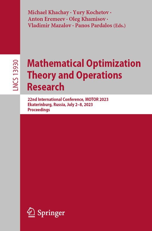 Couverture_Mathematical Optimization Theory and Operations Research