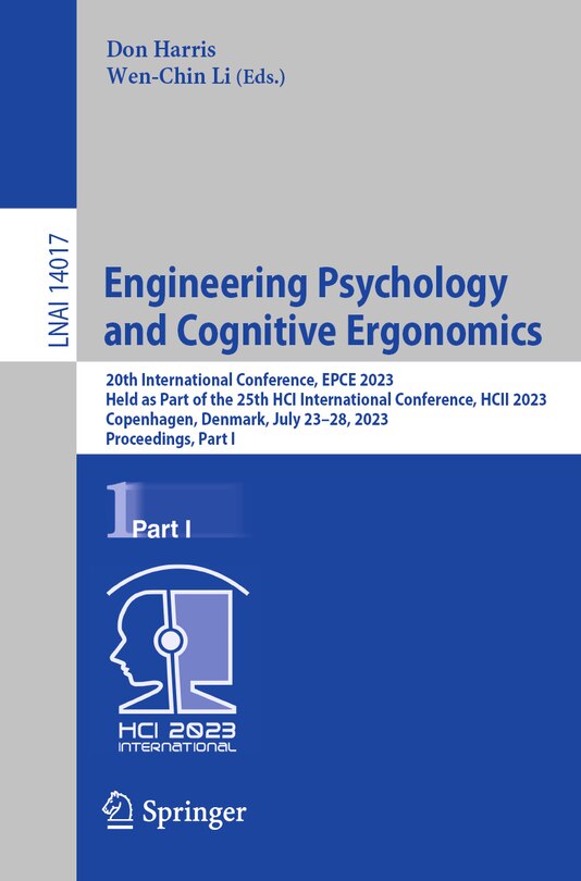 Front cover_Engineering Psychology and Cognitive Ergonomics