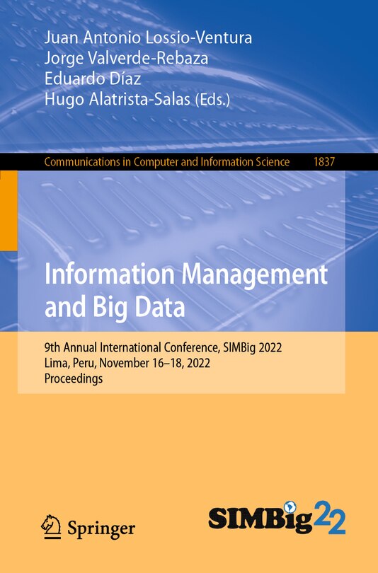 Front cover_Information Management and Big Data
