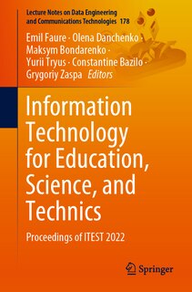 Couverture_Information Technology for Education, Science, and Technics