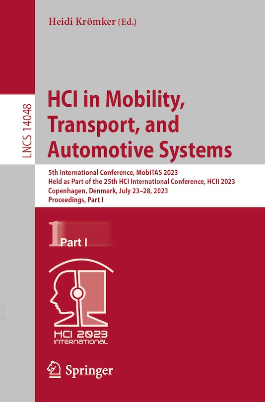 Front cover_HCI in Mobility, Transport, and Automotive Systems
