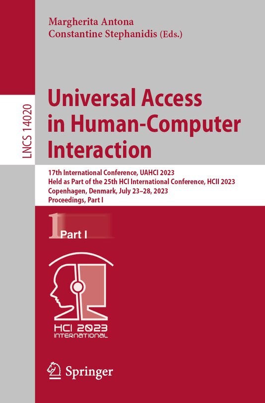 Couverture_Universal Access in Human-Computer Interaction