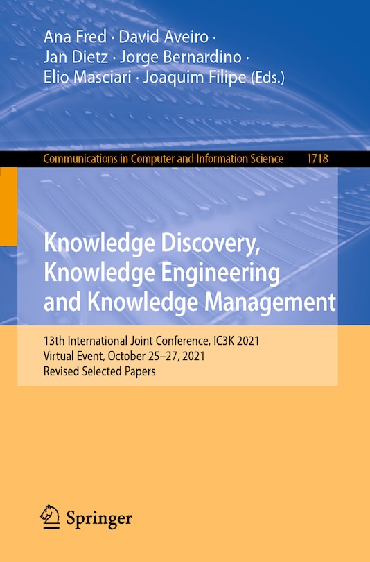 Couverture_Knowledge Discovery, Knowledge Engineering and Knowledge Management