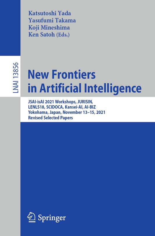 Couverture_New Frontiers in Artificial Intelligence