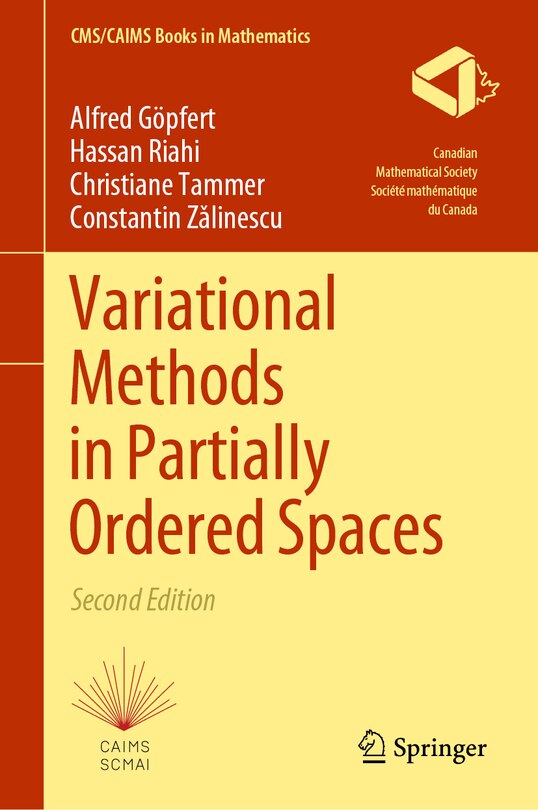 Front cover_Variational Methods in Partially Ordered Spaces