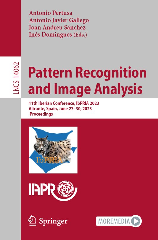 Front cover_Pattern Recognition and Image Analysis