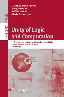 Front cover_Unity of Logic and Computation