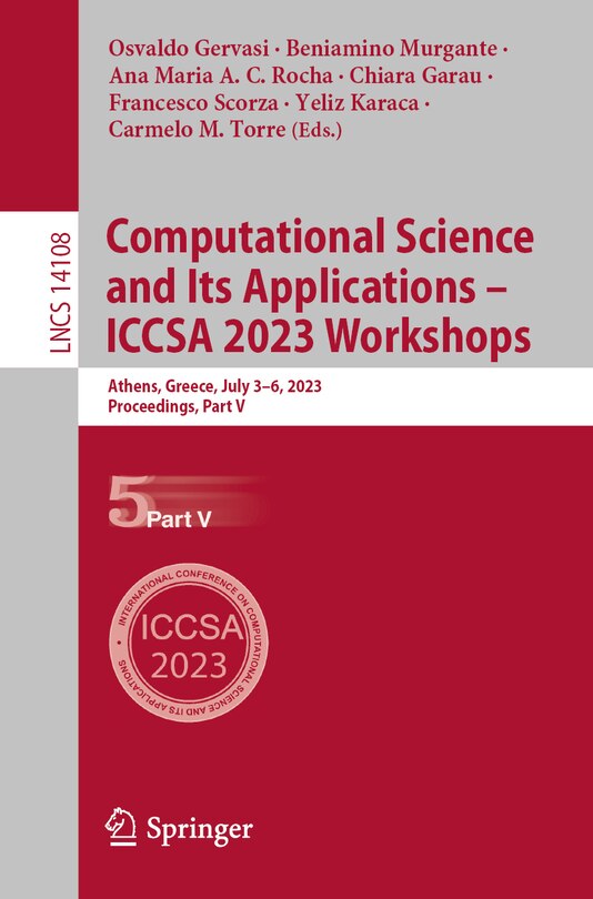Front cover_Computational Science and Its Applications - ICCSA 2023 Workshops