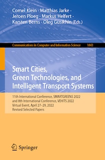 Front cover_Smart Cities, Green Technologies, and Intelligent Transport Systems