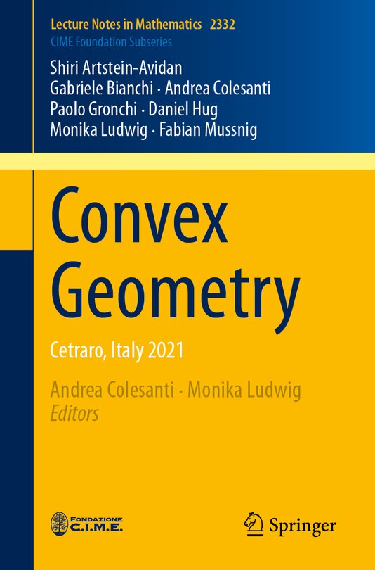 Front cover_Convex Geometry