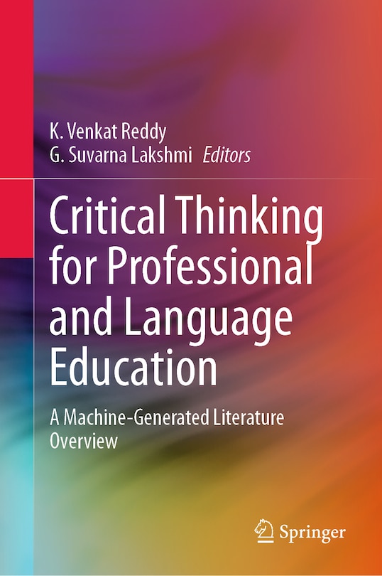Front cover_Critical Thinking for Professional and Language Education