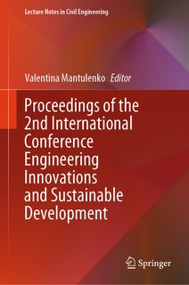 Couverture_Proceedings of the 2nd International Conference Engineering Innovations and Sustainable Development