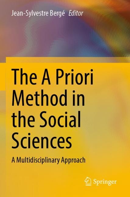 Front cover_A Priori Method in the Social Sciences