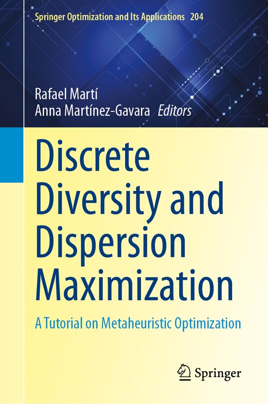 Front cover_Discrete Diversity and Dispersion Maximization