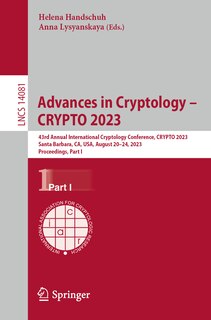 Front cover_Advances in Cryptology - CRYPTO 2023