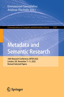 Front cover_Metadata and Semantic Research
