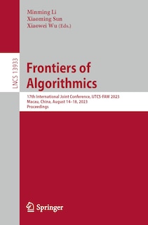 Couverture_Frontiers of Algorithmics