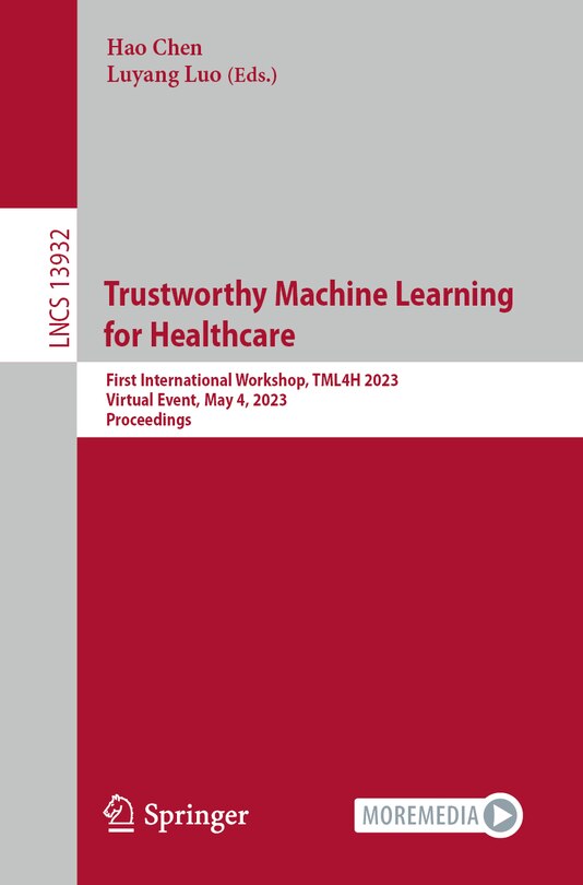 Couverture_Trustworthy Machine Learning for Healthcare