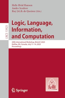 Front cover_Logic, Language, Information, and Computation