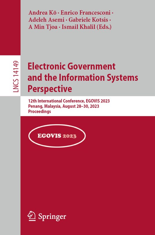 Couverture_Electronic Government and the Information Systems Perspective