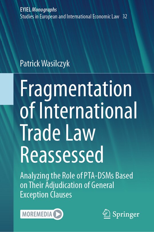 Couverture_Fragmentation of International Trade Law Reassessed