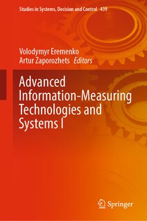 Couverture_Advanced Information-Measuring Technologies and Systems I