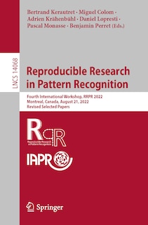 Couverture_Reproducible Research in Pattern Recognition