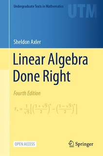 Couverture_Linear Algebra Done Right