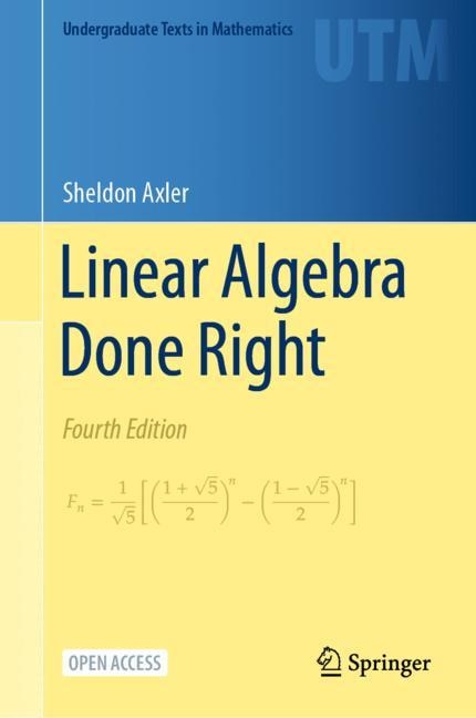 Couverture_Linear Algebra Done Right