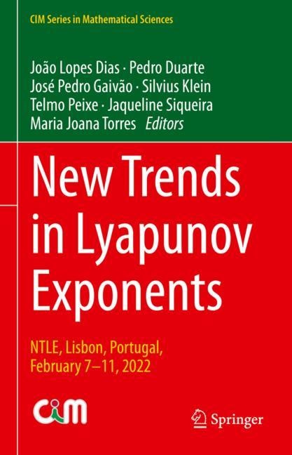 Couverture_New Trends in Lyapunov Exponents