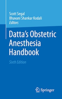 Front cover_Datta's Obstetric Anesthesia Handbook