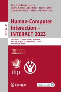 Front cover_Human-Computer Interaction - INTERACT 2023